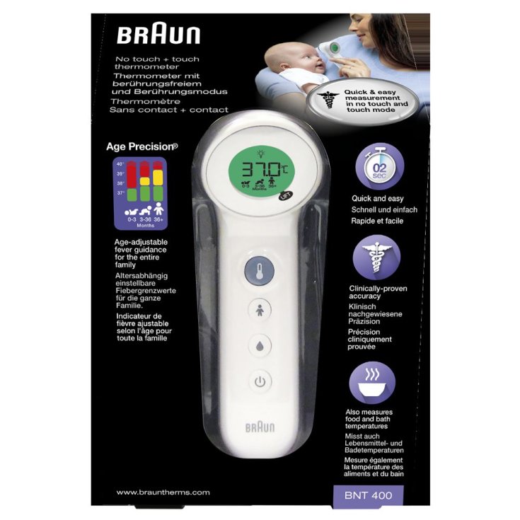 Termometro Frontale Bnt400 Braun 1 Pezzo