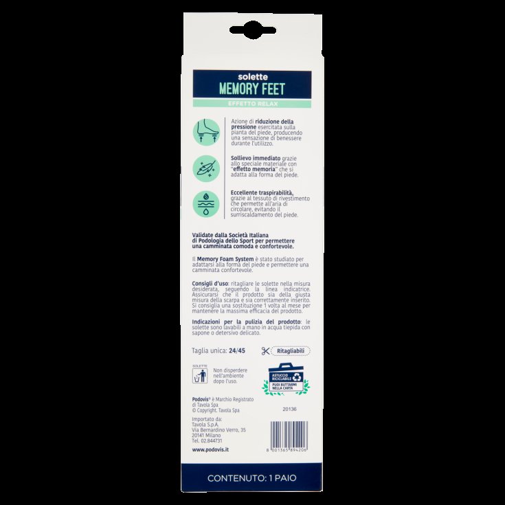 Solette Memory Feet Comfort Podovis