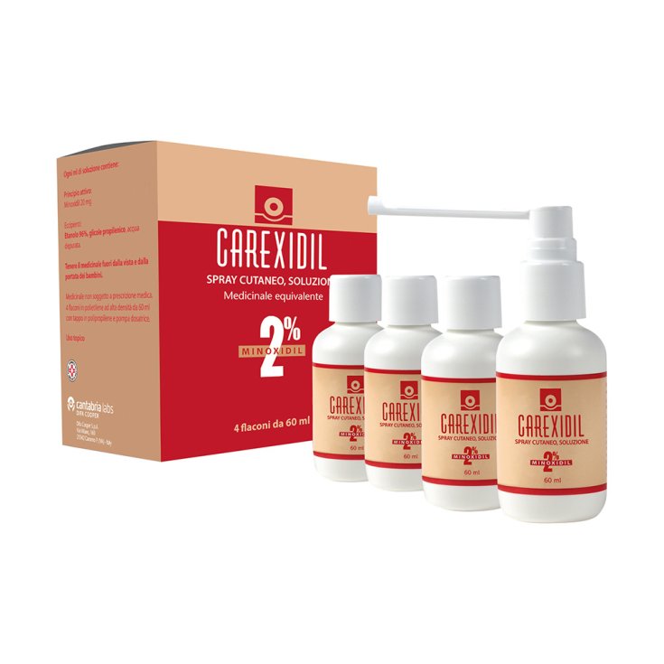 Carexidil 2% Soluzione Cutanea 4x60ml