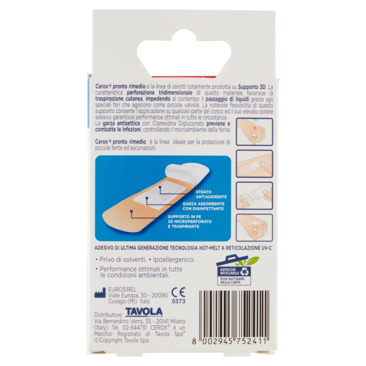 Cerotti Plus 3D Color Pelle Medi Cerox 20 Pezzi