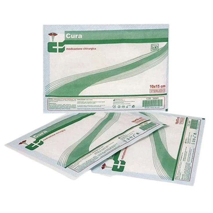 Medicazione Sterile Adesiva 10x15cm Cura Farma 50 Pezzi