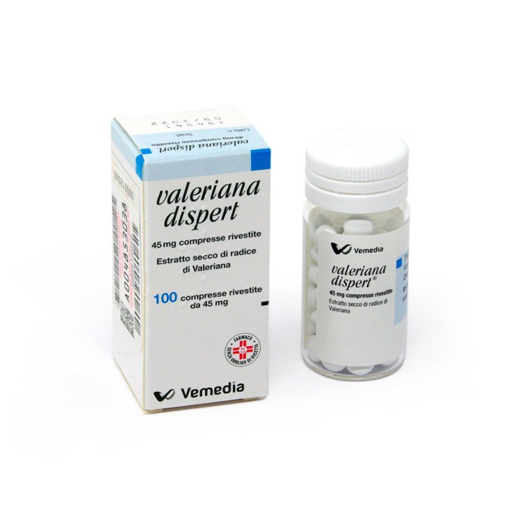Valeriana Dispert Vemedia 100 Compresse Rivestite Da 45mg