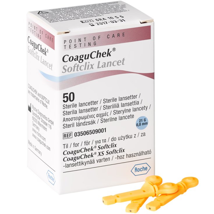 CoaguChek® Softclix Lancet Roche 50 Pezzi