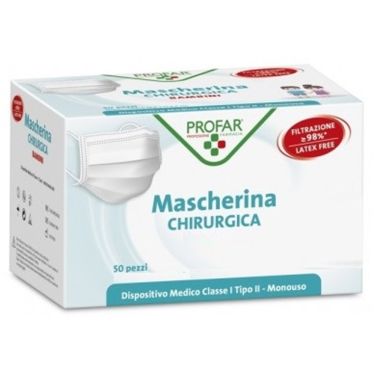 Mascherine Chirurgiche Adulti Profar 50 Pezzi