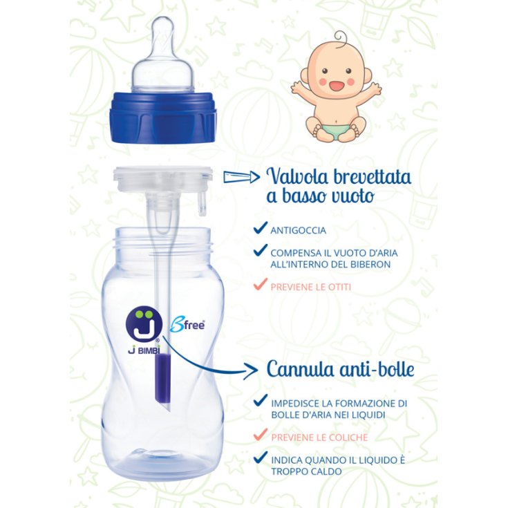 J Bimbi BFree Classic Biberon Antigoccia 330ml