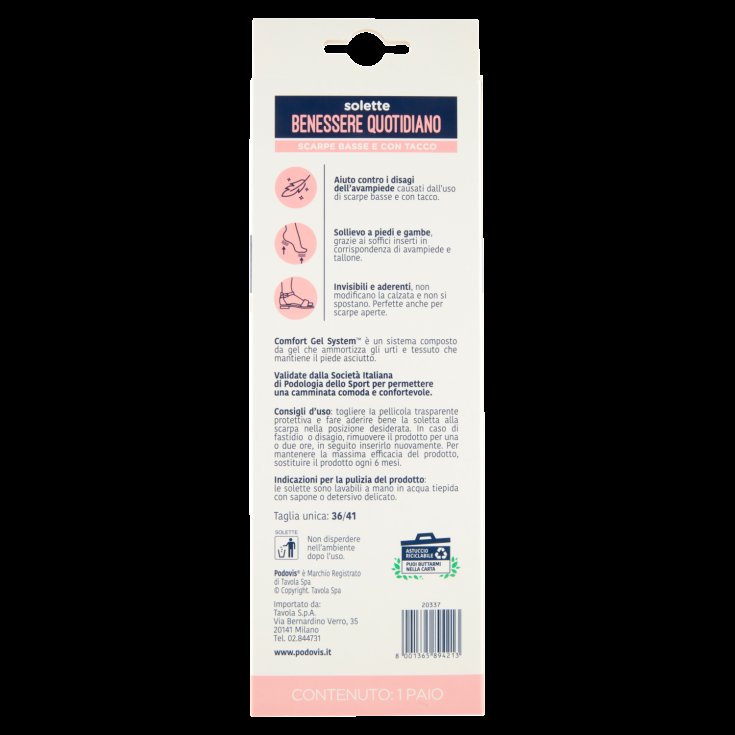 Solette Benessere Quotidiano Podovis 1 Paio