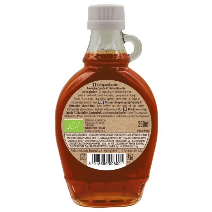 Sciroppo D'Acero Canadese Probios 250ml