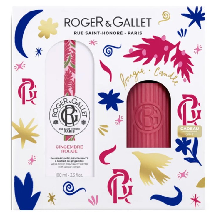 Set Natale Gingembre Rouge 100ml+Candela Roger&Gallet