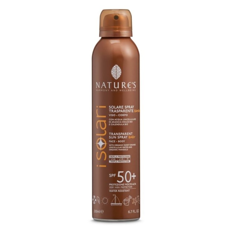 Spray Trasparente Baby SPF 50+ Solari Nature's 200ml