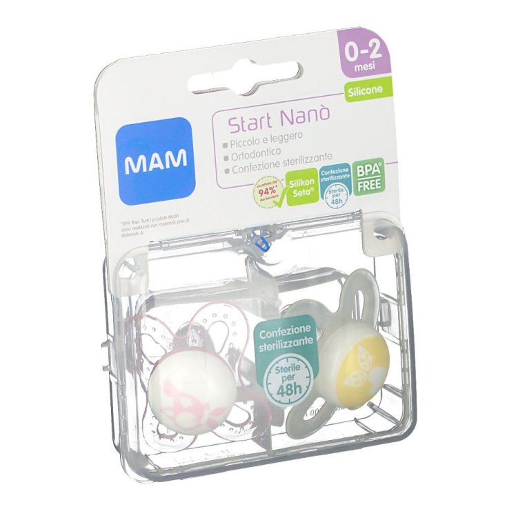 Start Nanò 0-2 Mesi Silicone Mam 2 Succhietti