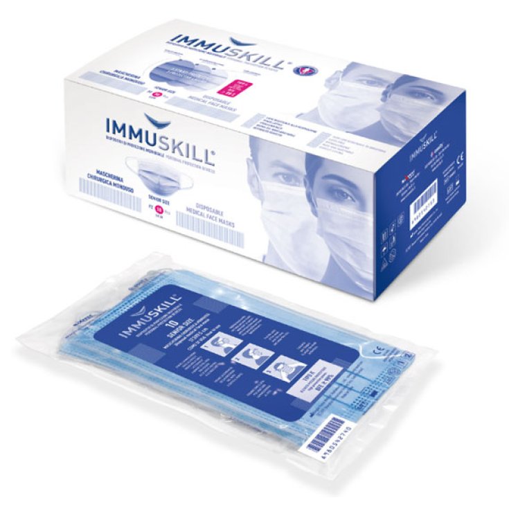 Immuskill® Mascherina Chirurgica Monouso 50 Pezzi