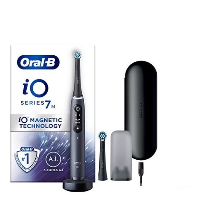 iO Serie 7 Nero Oral-B + 2 Testine di Ricambio