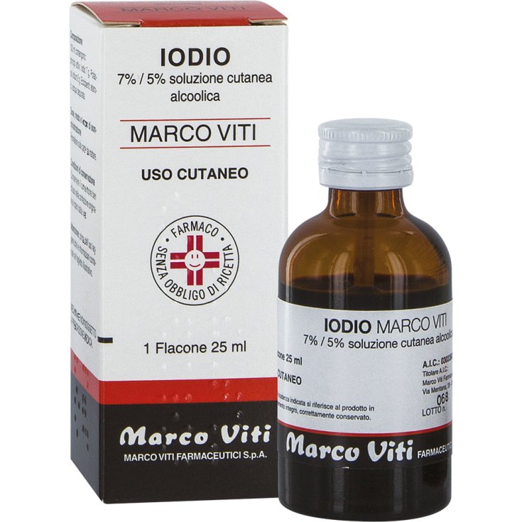 Iodio 7% + 5% Marco Viti Soluzione Cutanea 25ml