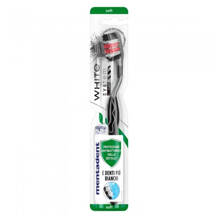 White System Carbone Sbiancante Medium Mentadent 1 Pezzo