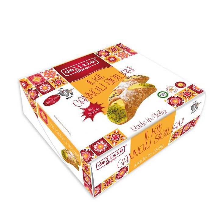 Kit Cannoli Sicilian Con Crema Delizie Libere®