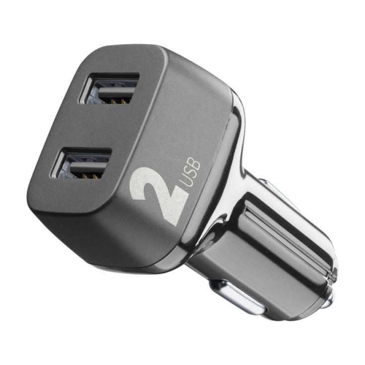 Car Multipower 2 Cellularline 1 Caricabatterie Da Auto Nero