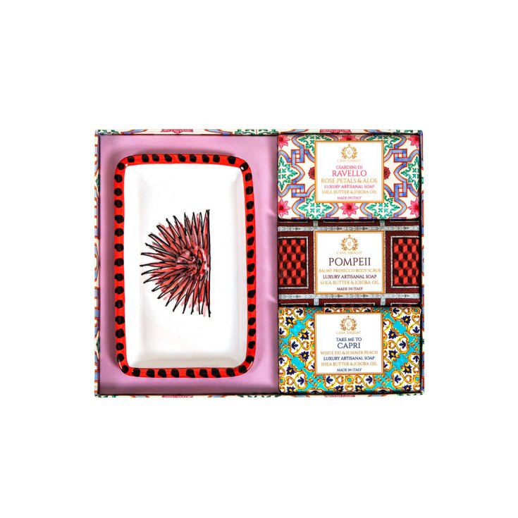 Maiolica Rosa Casa Amalfi Confezione Regalo
