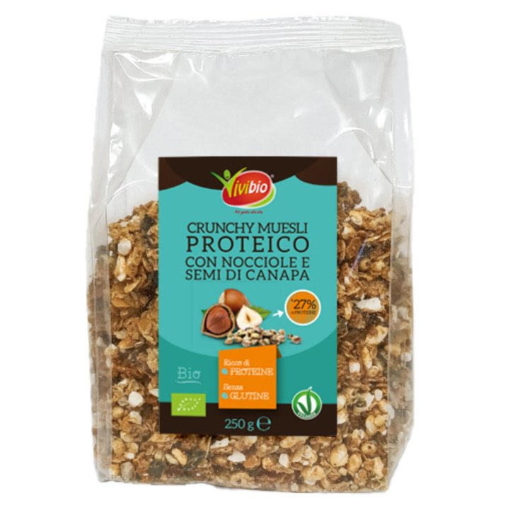 Vivibio® Crunchy Proteico Nocciole Senza Glutine 250g