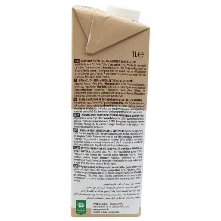 Rice&Rice Bevanda Di Riso Alla Mandorla Probios 1l