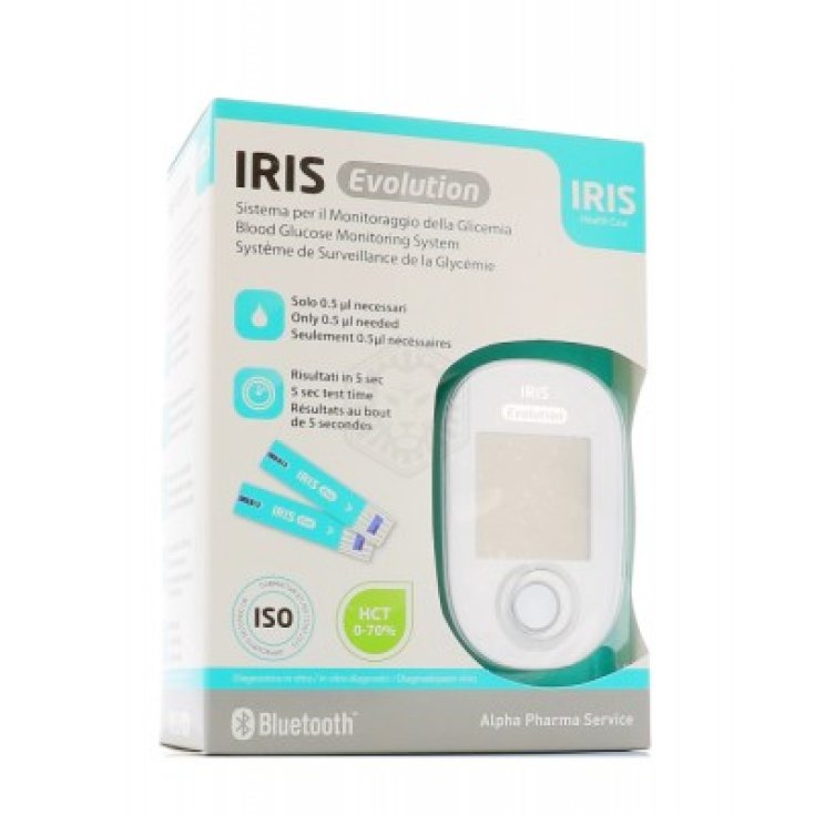 Iris Evolution Alpha Pharma 10 Strisce + 10 Lancette
