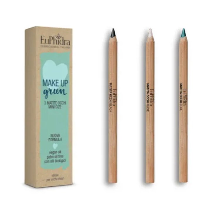 Make Up Green 3 Matite Occhi Chiari Euphidra