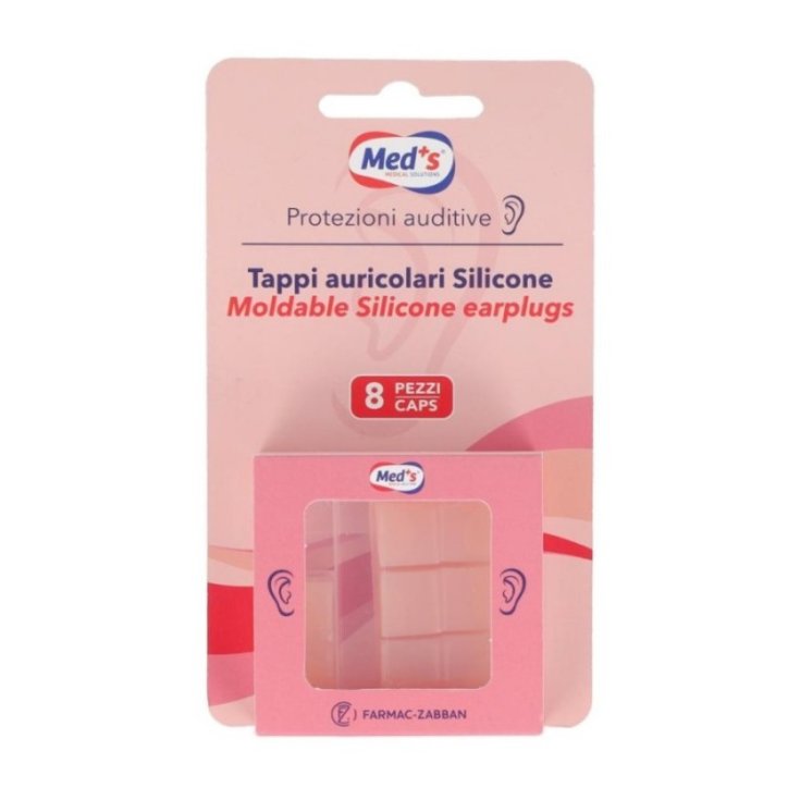 Tappi Auricolari in Silicone Med's 8 Pezzi