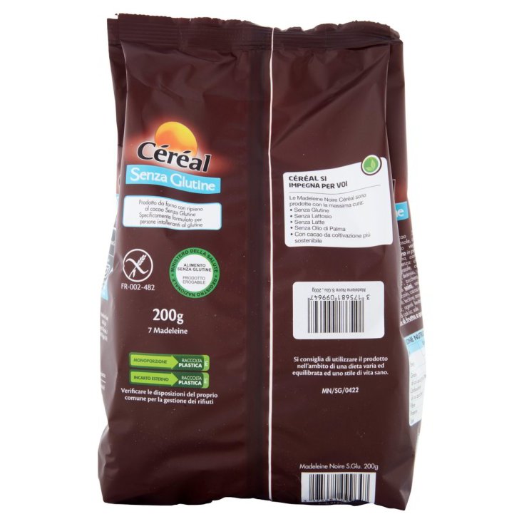 Madeleine Noire Céréal 200g