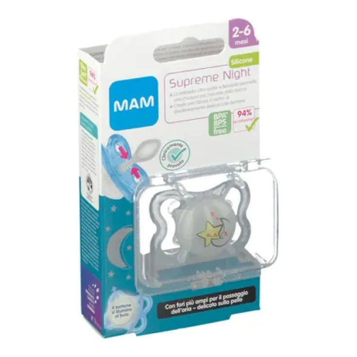 Supreme Night MAM 2-6 Mesi Succhietto Neutro