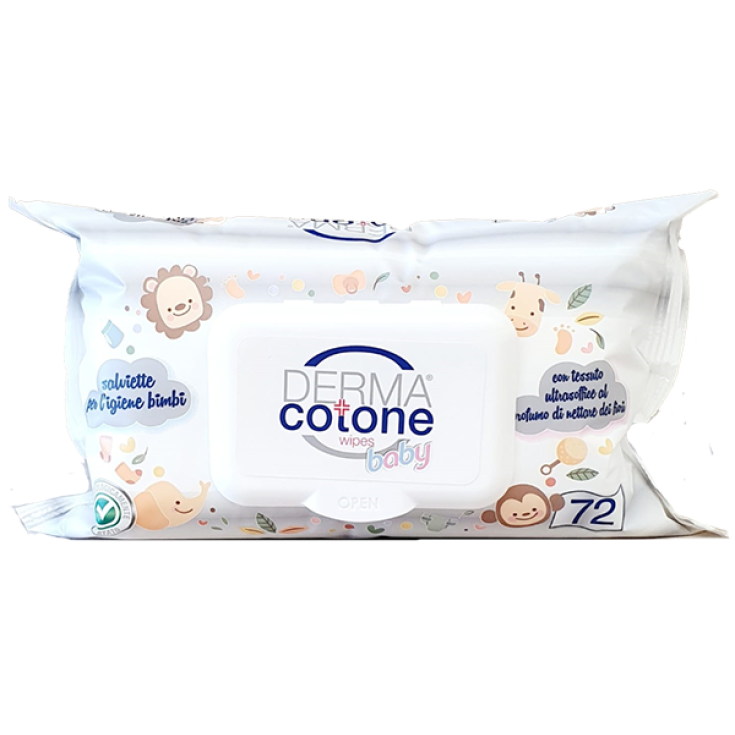 Wipes Baby DERMA® Cotone 72 Salviettine