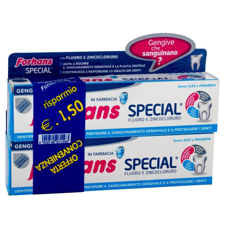 SPECIAL® Fluoro E Zincocloruro Forhans 2x75ml