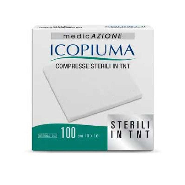 Icopiuma Compresse Sterili In TNT 10x10cm 100Pezzi