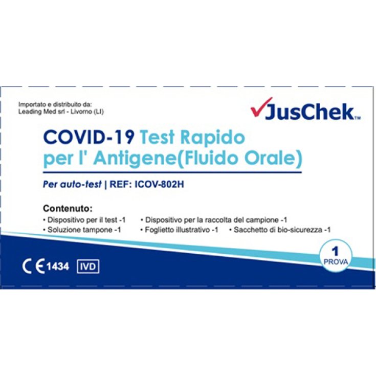 Test rapido per l'antigene COVID-19 Fluido orale JusChek™