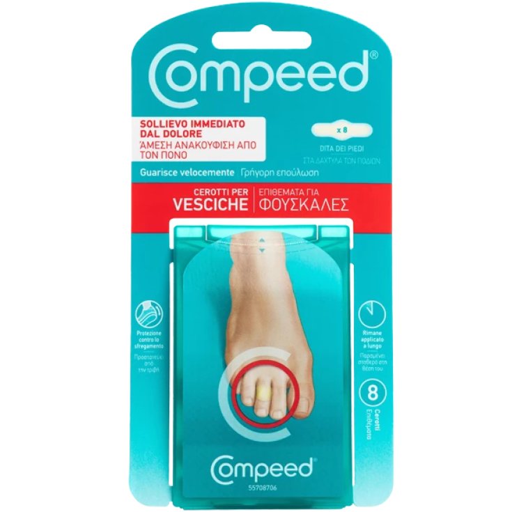 Cerotti® Per Vesciche Dita Dei Piedi Compeed® 8 Pezzi