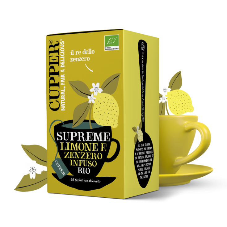 Infuso Biologico con Limone e Zenzero Cupper® 20 Filtri