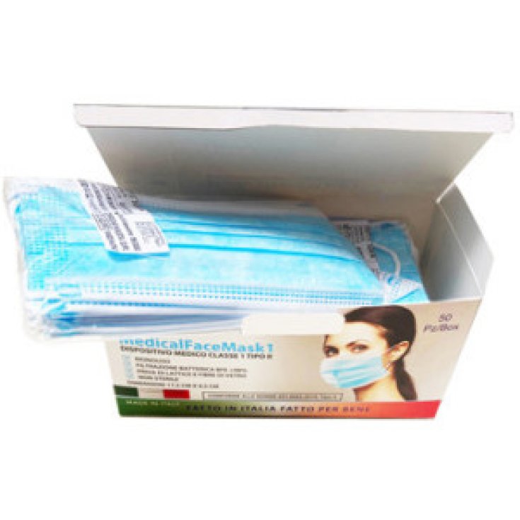 Medical Face Mask 1 Quadro 50 Mascherine Monouso