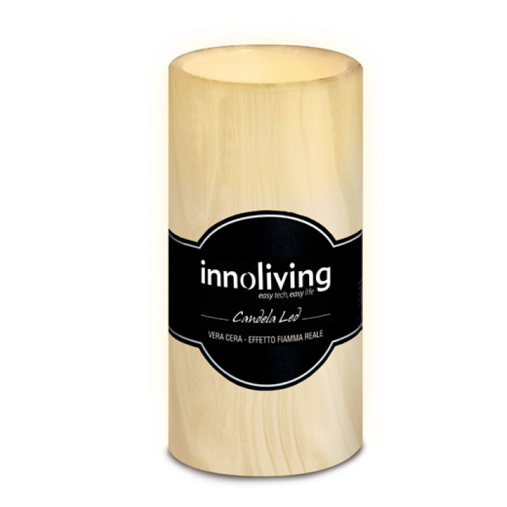 Innoliving Candela Al Led Cilindrica Grande In Vera Cera