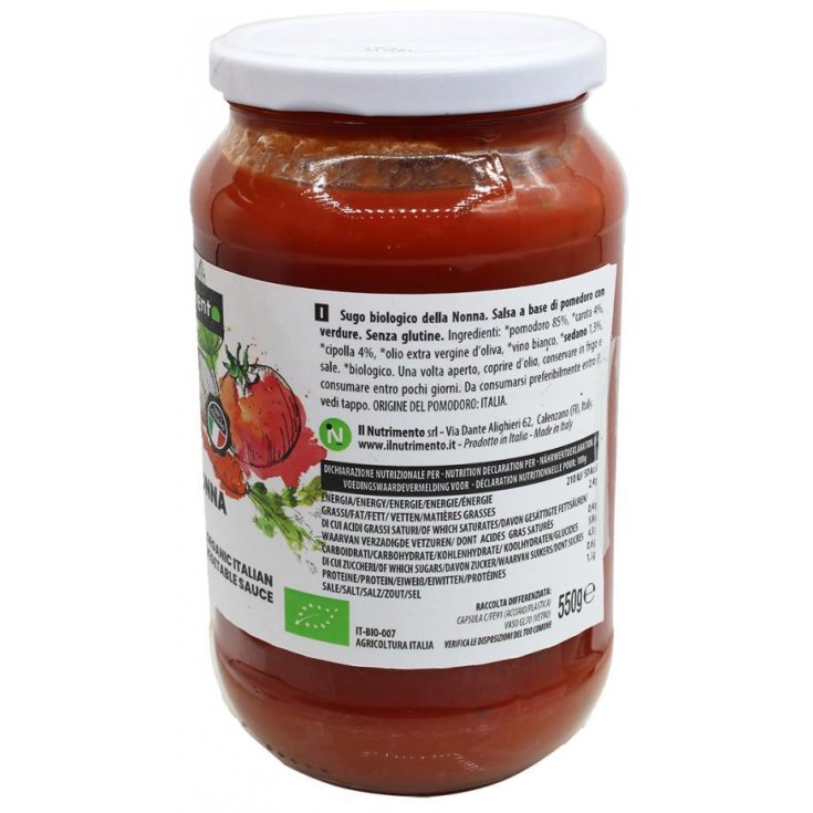 Sugo Della Nonna Il Nutrimento Bio 280g