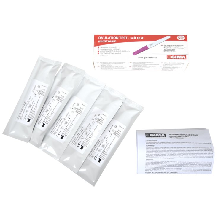 Test Ovulazione Self Test Midstream GIMA 5 Test