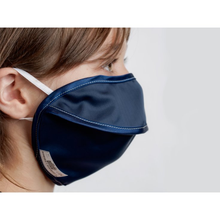 MASCHERINA MYCR J/AD BLU/BLU S