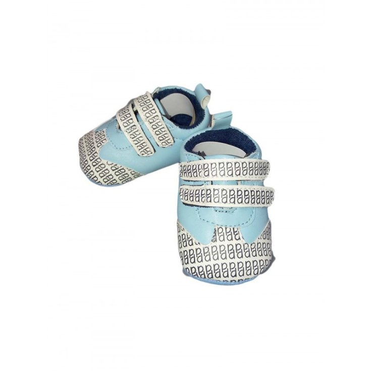 Scarpina scarpa Pastello bimbo neonato bianco cielo 17