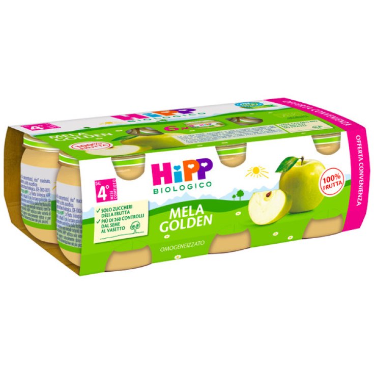 Mela Golden HiPP Biologico 6x80g