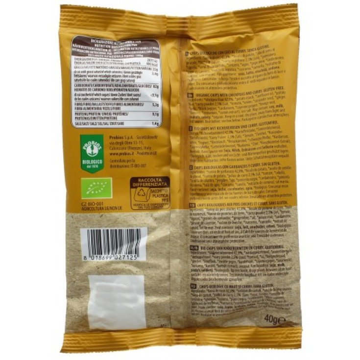 Chips Di Ceci Al Curry Probios 40g