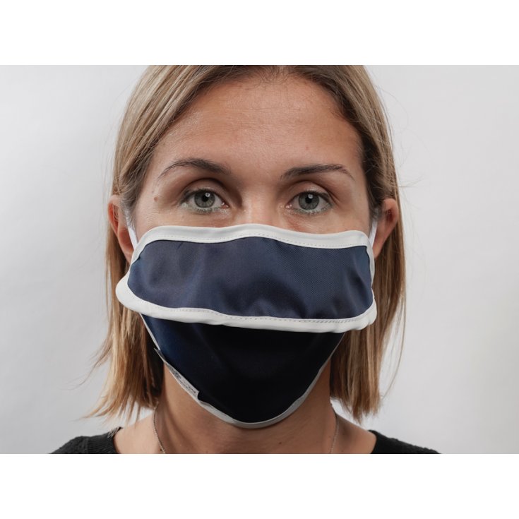 MASCHERINA MYCR BLU/BI