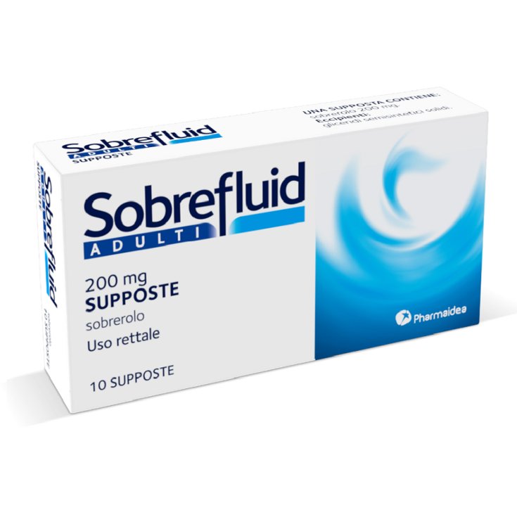 Sobrefluid Supposte Adulti 200 mg Pharmaidea 10 Supposte