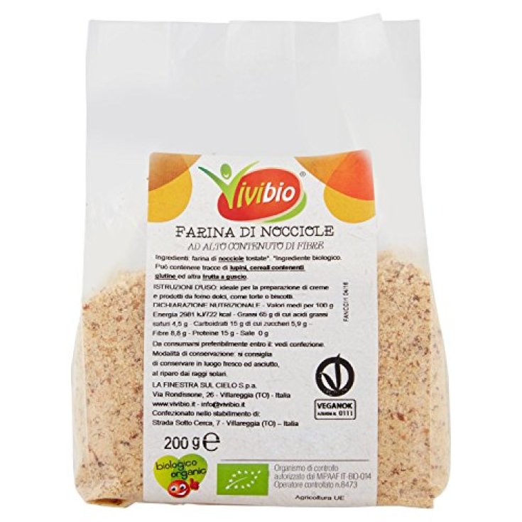 ViviBio Farina Nocciole Biologico 200g