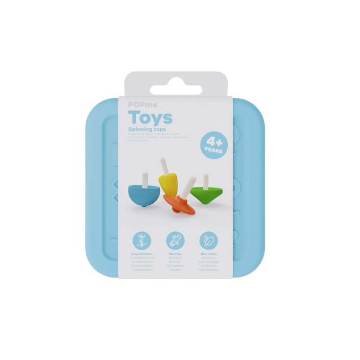 Wooden Spinning Tops POPme Toys