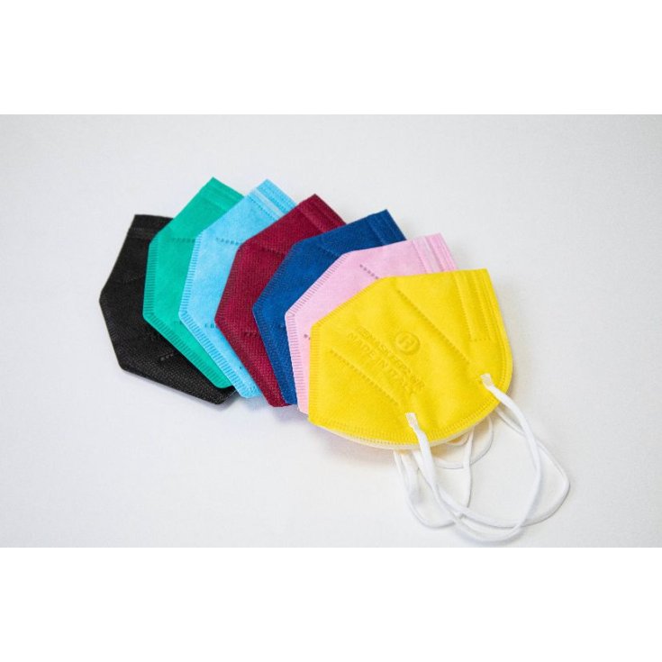 Mascherina +39 MASK FFP2 ACB Azzurro 1 Pezzo