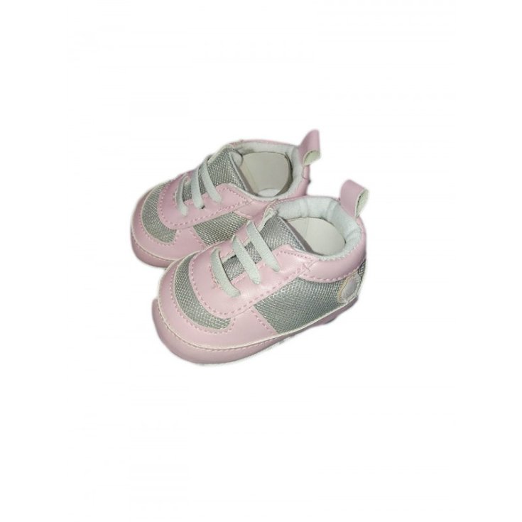 Scarpina scarpa Pastello bimba neonato rosa grigio 17