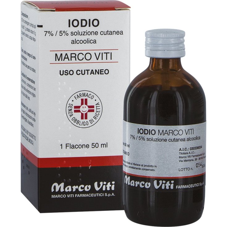 Iodio 7% + 5% Marco Viti Soluzione Cutanea 50ml
