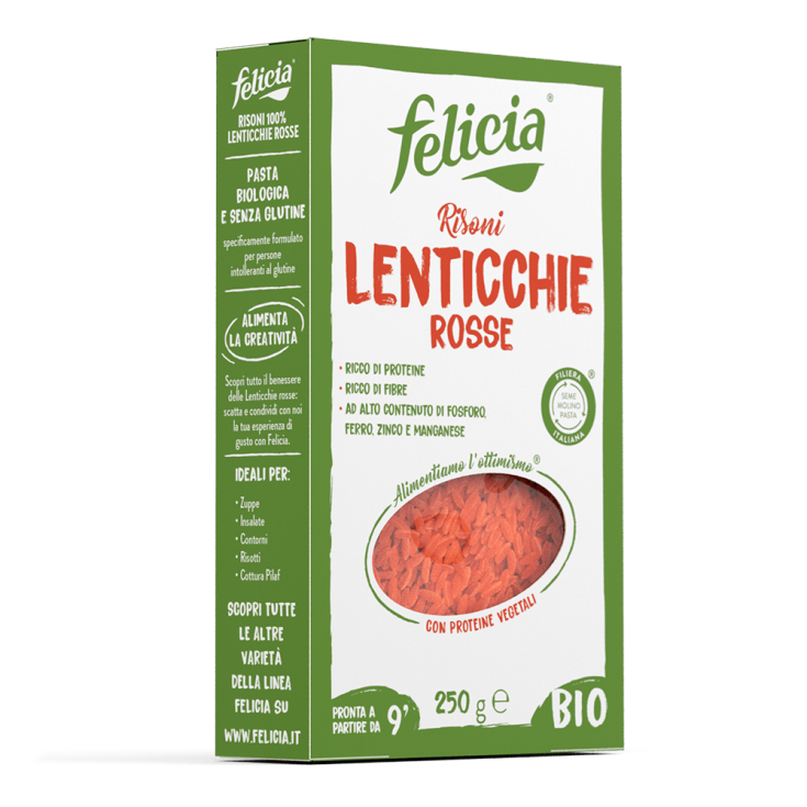 Risoni di Lenticchie Rosse Bio Felicia 250g